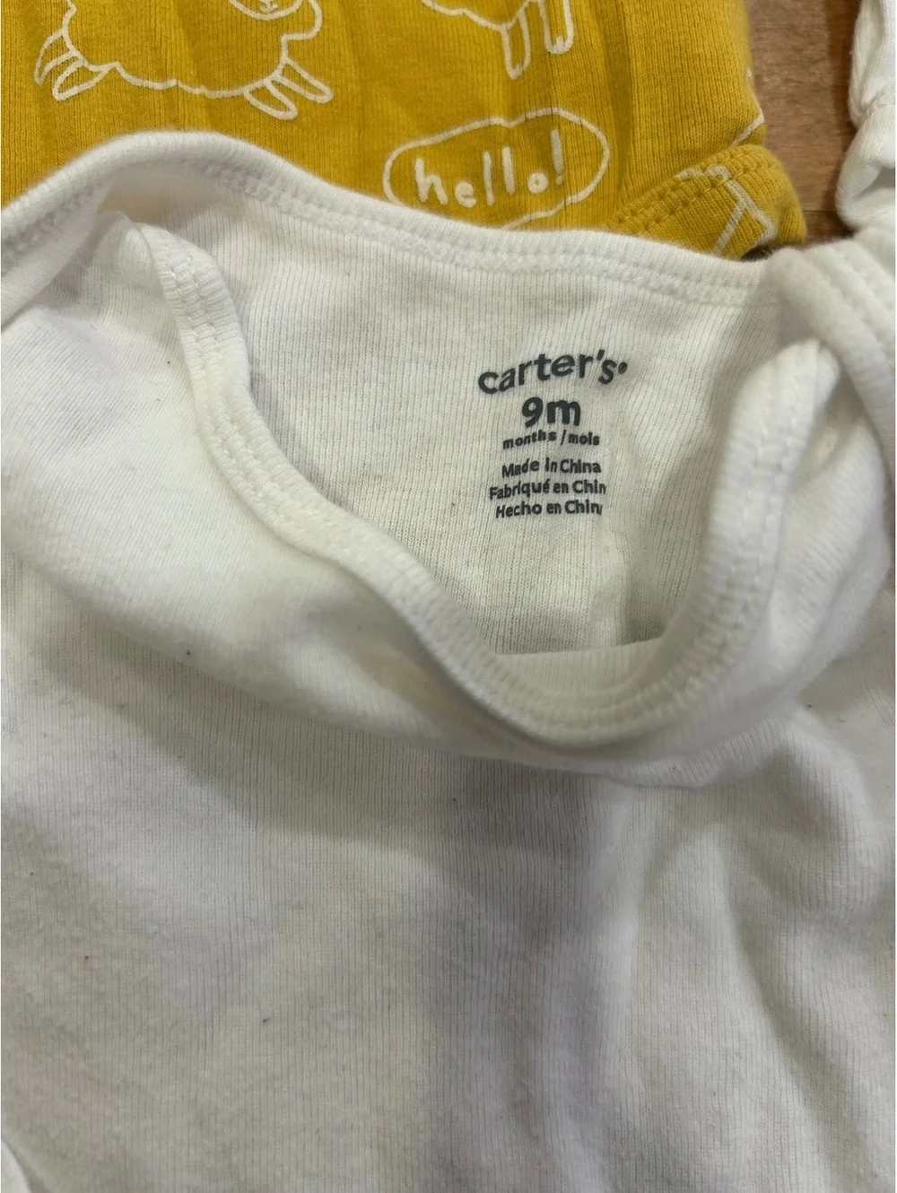 Set of 5 Baby Bodysuits Size 9 Months